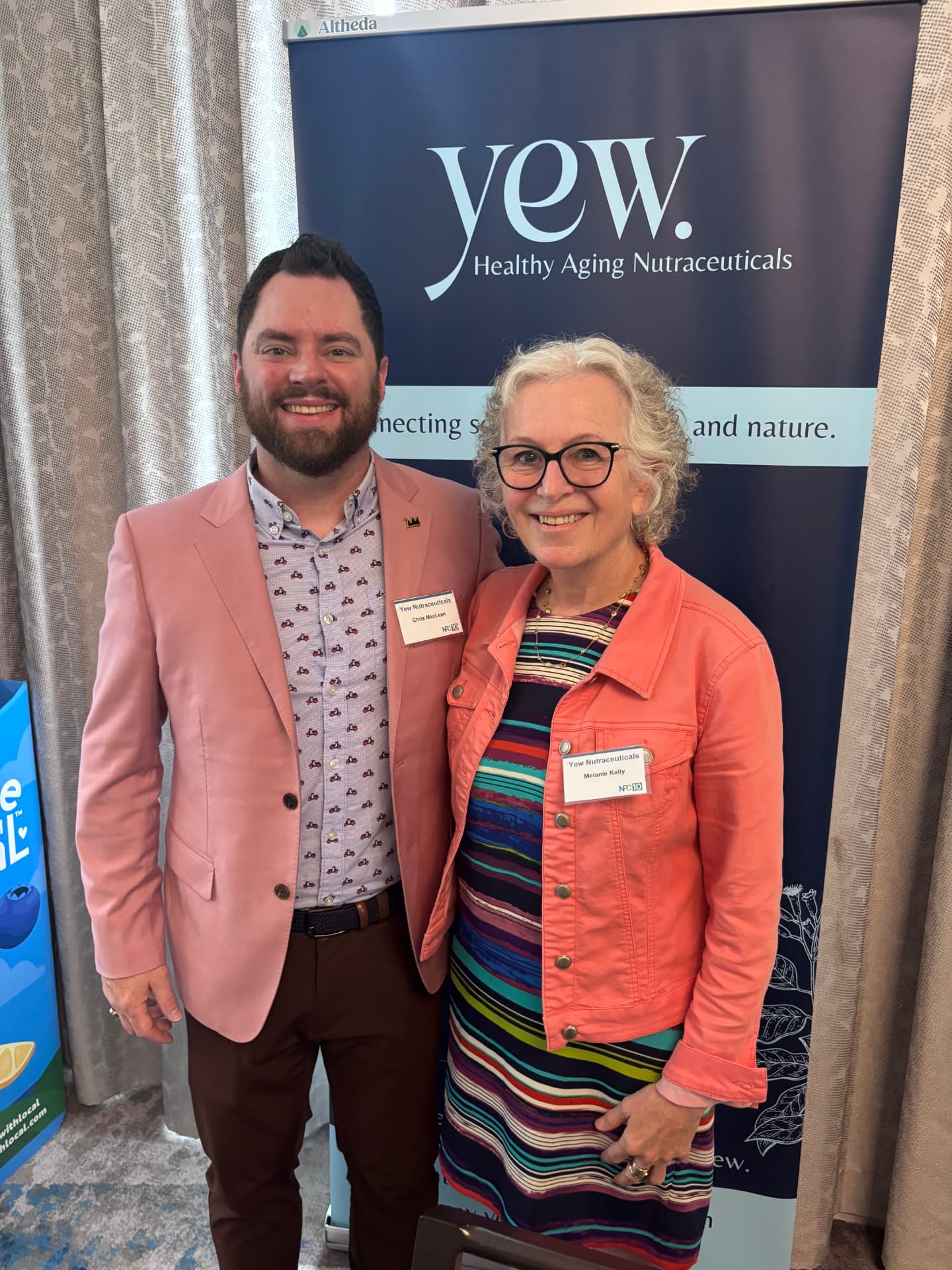 YEW Healthy Aging Nutraceuticals team at NPC's 10th anniversary showcase