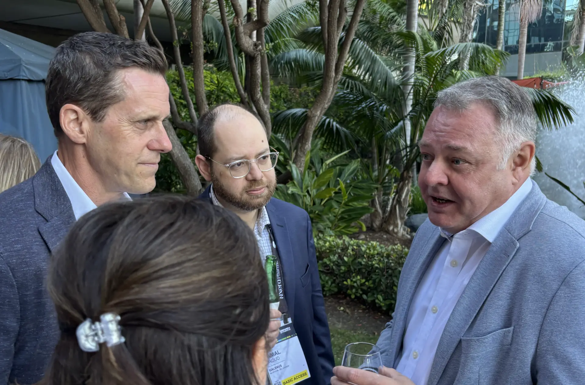 Jamal Daoud of Galenvs Sciences and colleagues networking at BIO 2026